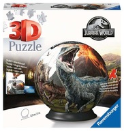 3D puzzle Guľa Jurský svet /Ravens 73 dielikov.