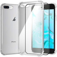 ETUI PANCERNE DO IPHONE 7 PLUS / IPHONE 8 PLUS | CASE SILIKON GUMOWE +SZKŁO