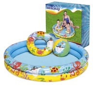 Medence Felfújható Gyerekmedence + Labda Kerék