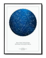 Prezent na Rocznicę - Personalizowana Mapa Gwiazd Plakat 30x40 cm w Ramce