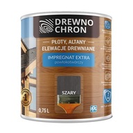 Impregnat Szary 0.75L półmat Drewnochron