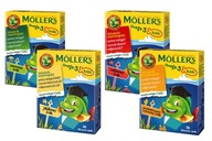 Moller's Omega-3 Rybki różne smaki żelki odporność tran odporność 4x36 szt
