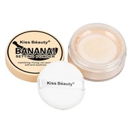 Zmatňujúci púder, Kiss Beauty, fixačný púder, Oil Control, Banán, 16 g