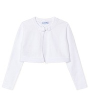 Bolerko krótki sweter biały dziewczęcy Mayoral 321-80 r. 110