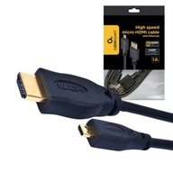 KABEL HDMI 2.0 - MICRO HDMI PRZEJŚCIÓWKA HDMI 4K 60Hz UHD 3D 1,8M GEMBIRD