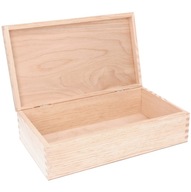 Drewniana Skrzynka Pudełko na zdjęcia pamiątki prezent 22x16 cm