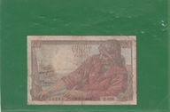 Francja 20 frankow 1949 stan z obiegu