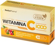 XeniVIT bio Vitamín C 1000, 30 kaps. Absorpcia železa Piperín Xenico