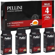 PELLINI 42 Tradizionale 4x 250g WŁOSKA kawa mielona Espresso Superiore 1kg