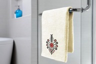 Ręcznik Kąpielowy Bawełniany 30x50 z Haftem Parzenica Góralski