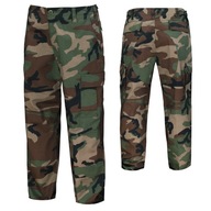 Spodnie chłopięce bojówki wojskowe Mil-Tec US BDU dziecięce woodland L