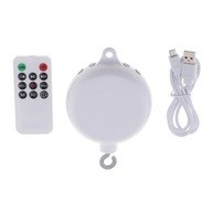 zr-Newborn Crib Bed Bell Rotating 35 Songs, with USB