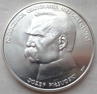 50000 złotych - JÓZEF PIŁSUDSKI 1988 - SREBRO / 5