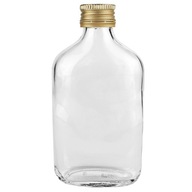 Butelka szklana PIERSIÓWKA 200ml z zakrętką ZESTAW 12sztuk na bimber wódkę