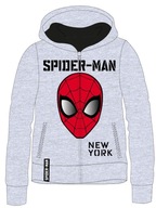 BLUZA ZAPINANA NA ZAMEK Z KAPTUREM DLA CHŁOPAKA SPIDERMAN BLUZKA 104 P41/42