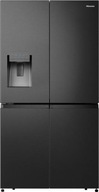 Lodówka Gorenje SBS NoFrost Czarna Podajnik wody Kostkarka 178.5cm 585L A++