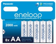 8X AKUMULATORKI PANASONIC ENELOOP R6 AA 8BL JAPAN