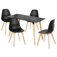 Stôl + 4 Stoličky Moderný Škandinávsky Štýl