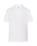 Detské tričko POLO WHITE 134-140