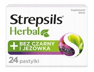 STREPSILS Herbal tabletki na gardło czarny bez 24