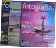 Fotografia & aparaty cyfrowe zestaw 3 sztuk z lat 2010-2012