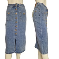 Dámska džínsová sukňa zoštíhľujúca Rozopínateľná ceruzka