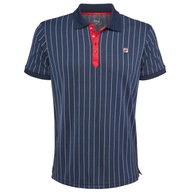 Koszulka tenisowa Fila Polo Stripes granatowa r.M