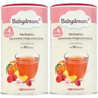 BABYDREAM HERBATKA BRZOSKWINIA I MALINA 2 X 190 G