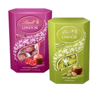 Zestaw Lindt praliny LINDOR malinowe i pistacjowe czekolada mleczna 400g