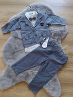 Oblek pre chlapca sivý veľkosť 74