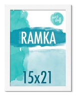 Ramka na zdjęcia 15x21 A5 ramka 15x21 ramki na zdjęcie biała MDF foto rama