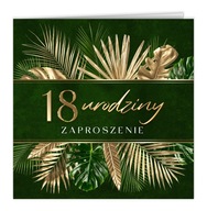 Zaproszenia na 18 Urodziny osiemnastkę Koperta B36