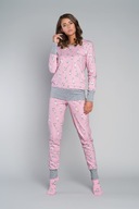 Dámske pyžamo komplet Italian Fashion Lama nohavice a tričko Bavlna veľ. XL