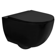 WC-tál CARLO MINI RIMLESS FLAT BLACK MATT