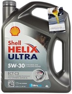 2× Motorový olej Shell HELIX ULTRA ECT C3 5W-30 4 l 5W-30