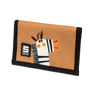 Peňaženka na suchý zips detská veselá zebra