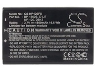 Bateria CS-NP120FU do VIVIKAI NP-120 HD-C3 HDC-8800 HD-D10II V.I.O. Stream
