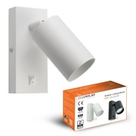 Fali lámpa kapcsolóval Fém SPOT LED GU10 Fehér