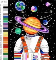 Obraz Kozmonauti , DIY maľovanie podľa čísel