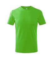 Vystužené detské tričko BASIC Bavlna 134 cm/8 rokov Green Apple