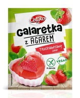 GALARETKA AGAR O SMAKU TRUSKAWKOWYM B/G 45g CELIKO