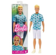 LALKA BARBIE KEN BLONDYN BLUZKA W PALMY I KAKTUSY HJT10 MATTEL