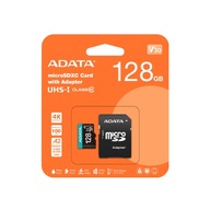 Adata Premier Pro 128GB UHS-I U3 V30 A2 microSDXC memóriakártya + adapter
