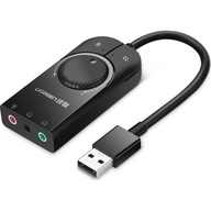 Zewnętrzny adapter dźwiękowy muzyczny USB Ugreen