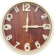 MODERN FALIÓRA FA SZÁMLAPPAL FEHÉR ELEMEKKEL NAGY 30cm