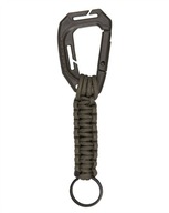 Klienka Mil-Tec Paracord s karabínkou Molle Olivova