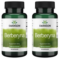 2x BERBERYNA HCL 400 MG 60 KAPS SWANSON | POZIOM CUKRU WE KRWI ODCHUDZANIE