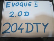 Motor motor RANGE ROVER EVOQUE II 2,0D 204DTY