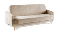 Minimalistyczna beżowa wygodna sofa kanapa BLANCO rozkładana