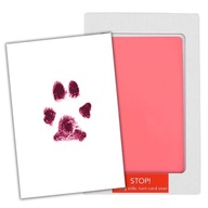 ATRAMENTOVÁ FARBA ODTLAČOK LABKY PSA MAČIATKA RUŽOVÝ L